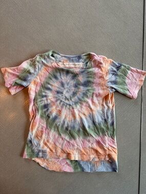 Raquel Allegra Kids Pastel Tie-Dye Spiral Tee